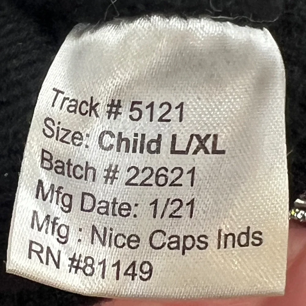 NICE CAPS Kids Child L XL Black Waterproof 3M‎ Thinsulate Snow Ski Gloves